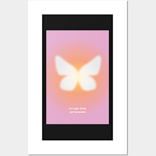 Trust the Process Butterfly Aura Posters and Art